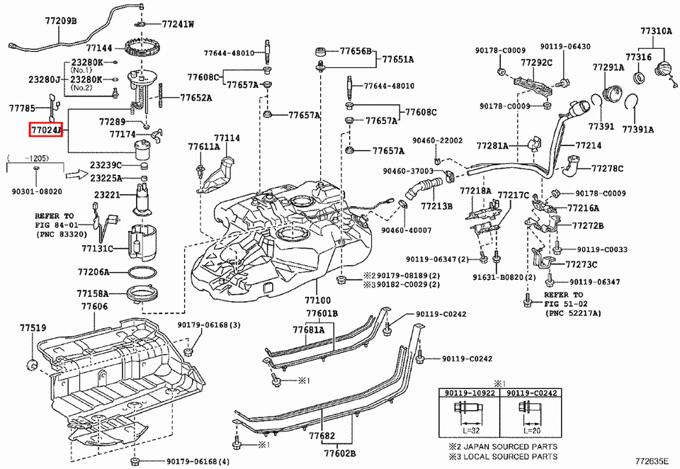 Genuine Lexus RX350 GGL16 GGL15 GGL10 InTank Fuel Filter eBay