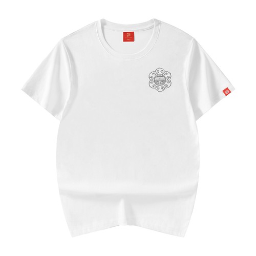 Niepce Men's Japanese Embroidered Tee Urban Streetwear Short Sleeves T-shirt - Picture 19 of 69