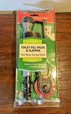 NEW Fluidmaster 400CR Universal Toilet Fill Valve & 2" Toilet Flapper Repair Kit
