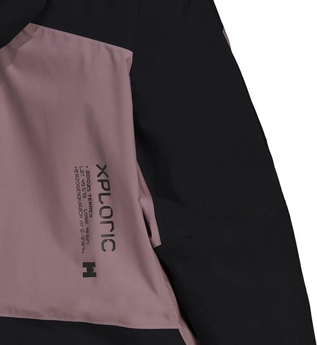 Adidas TERREX Womens Xploric RAIN.RDY Hiking Jacket (Plus Size) - Pink / 1X - Picture 2 of 7