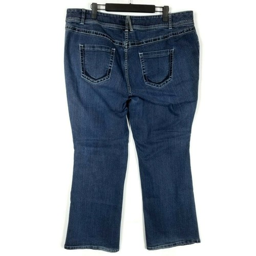Lane Bryant Bootcut Jeans Womens Plus 20 Average Dark Wash Stretch 41x32 - Picture 4 of 8