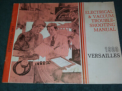 1980 LINCOLN VERSAILLES WIRING & VACUUM DIAGRAM SHOP MANUAL / ORIGINAL