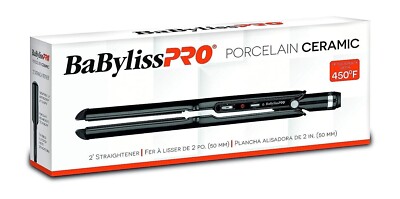 BaBylissPRO Porcelain Ceramic 2'' Straightening Iron BP9561UC -Brand New