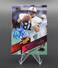 1995 SUPERIOR PIX KYLE BRADY 10 RC AUTOGRAPH 553/3500 PENN STATE NITTANY LIONS