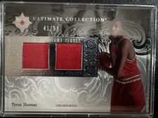 Tyrus Thomas RC-Chicago Bulls -2006-07 Ultimate Collection- Dual Patch 41/50