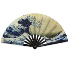 The Big Wave X-Large Hand Fan Great Wave Folding Fan Hokusai Art Handheld Fan