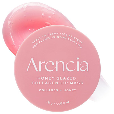 Honey Glazed Collagen Lip Mask, Overnight Lip Treatment with Collagen and Honey,