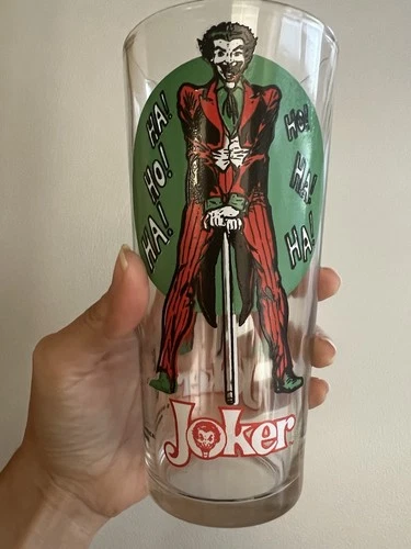 1976 Vintage RARE Pepsi Co. DC Joker Drinking Glass
