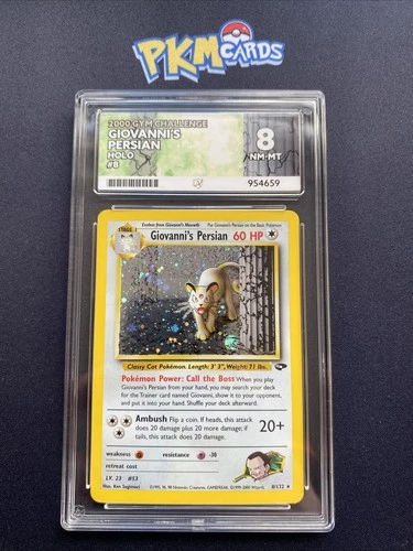 Pokémon TCG Giovanni’s Persian Gym Challenge 8/132 Holo ACE 8 NM - Mint.