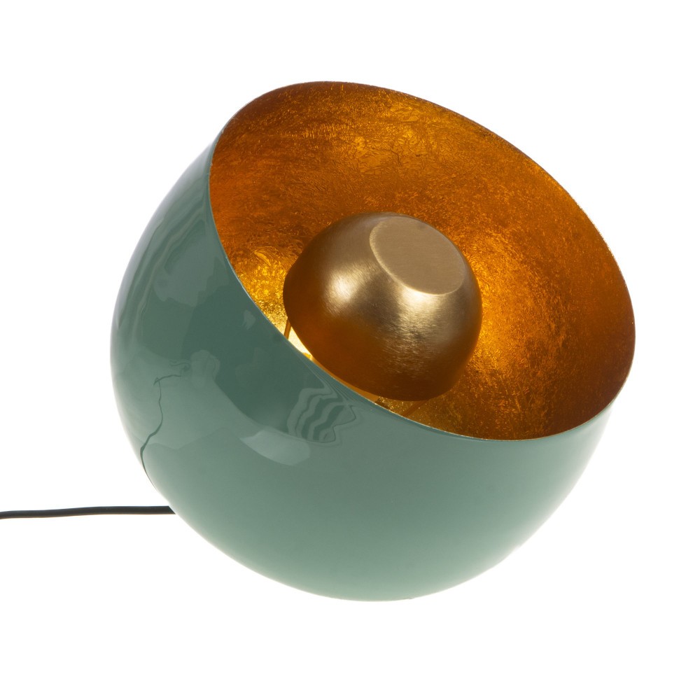 Lampe de table Samuel bleue luminaire de chevet en métal salon 28cm