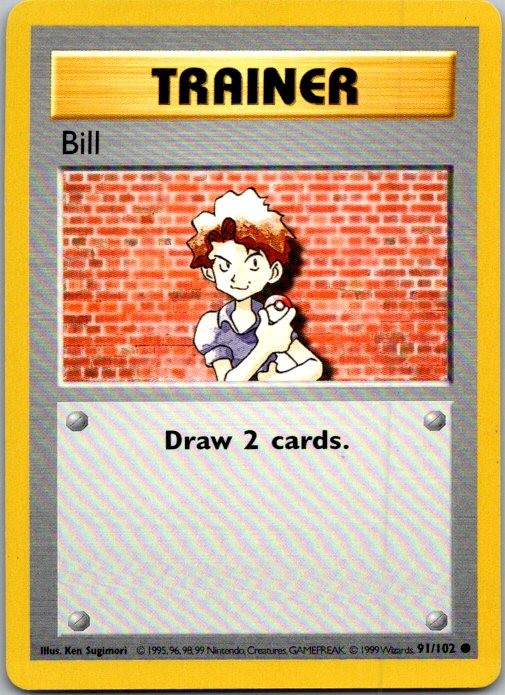 Bill Base Set (Shadowless) 091/102 LP Unlimited