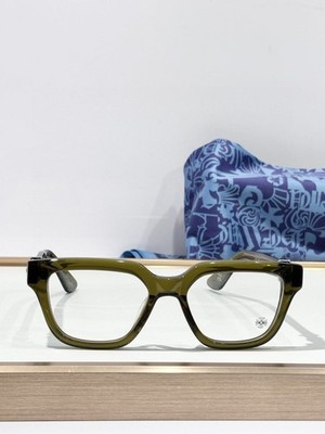Chrome Hearts Vagillionaire II DOLV Eyeglasses Frame Dark Olive Luxury Unisex
