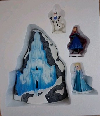 Dept 56 Disney Traditions Frozen 4 Piece  Holiday Gift Set~ Lighted House 2016