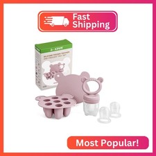 JEXFUN Silicone Breastmilk Popsicle Freezer Molds  Baby Fruit Food Feeder Pacif