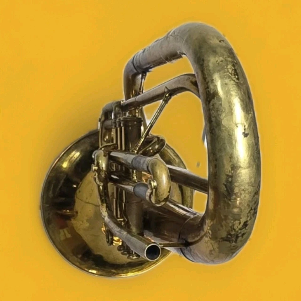 Barítono de marcha King 1124 para piezas y reparaciones sin estuche Foto 3 de 4