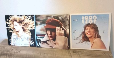 Taylor Swift Record LOT of 3 Fearless Platinum Ed. /1989 Taylors Version/ & Red 