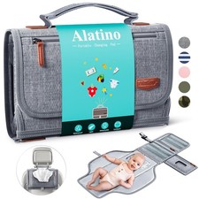 Alatino Portable Diaper Changing Pad for Baby, Detachable Travel Changing Pad...