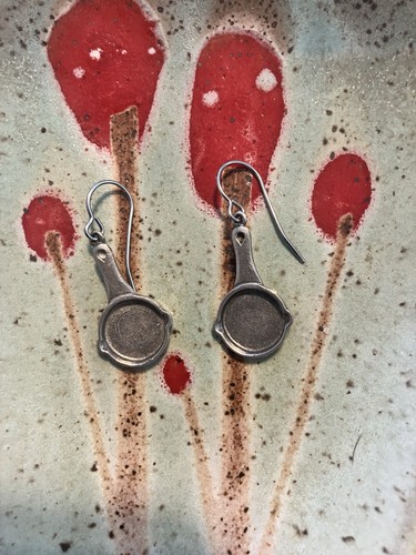 Jim Clift Vintage Frying Pan Earrings