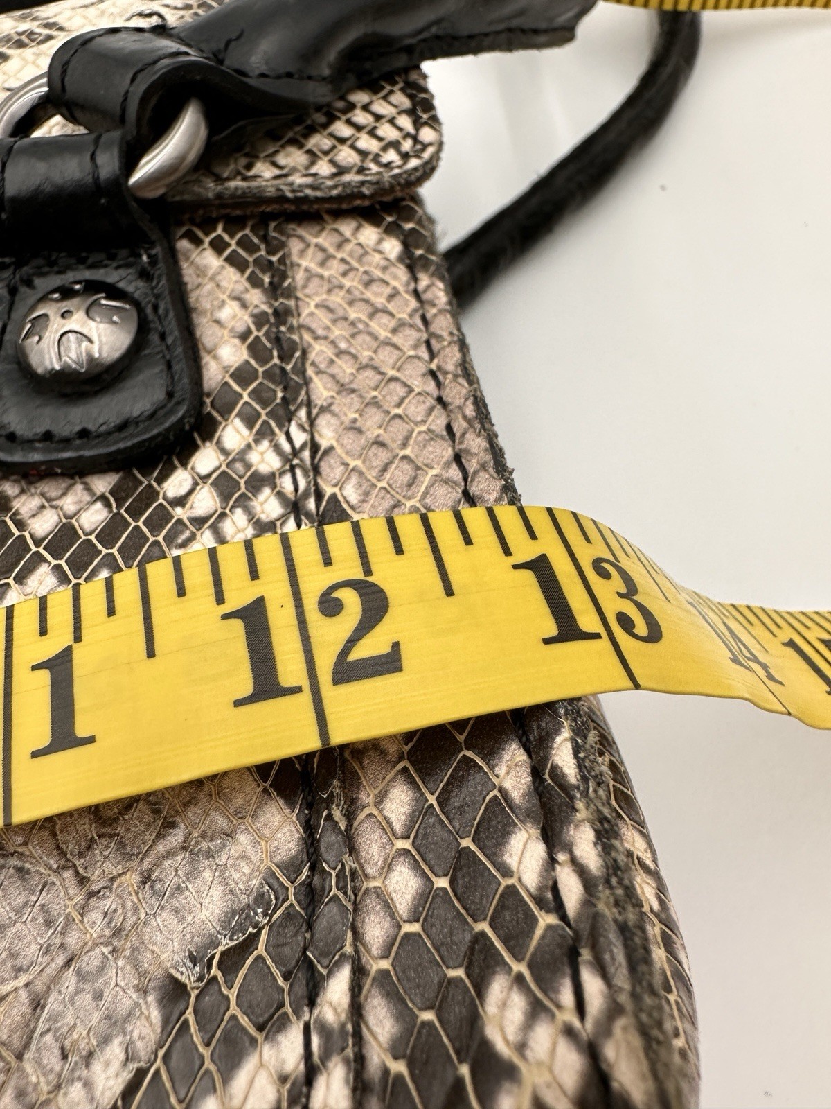 Patricia Nash Sanabria Leather Python Embossed Sa… - image 9