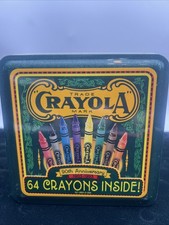 Crayola 90th Anniversary Tin Box 64 Crayons 1993 Limited Edition New Sealed