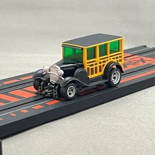 AFX Ford Classic Car Black Yellow HO Slot Car Aurora Tomy In stock