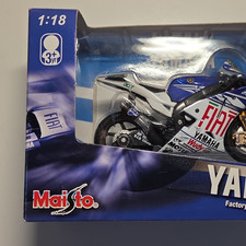 Maisto 1:18 Yamaha Valentino Rossi #46 2007 Blue/White Diecast MotoGP NIB
