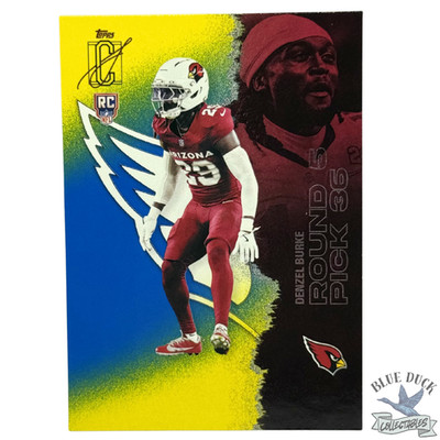 2025 Topps Signature Class - Blue & Yellow - Denzel Burke - #165 - Cardinals- RC