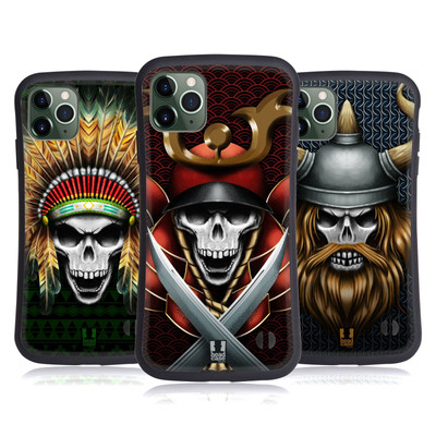 HEAD CASE DESIGNS SCHÄDEL KRIEGER HYBRID HÜLLE HUELLE FÜR APPLE iPHONES HANDYS