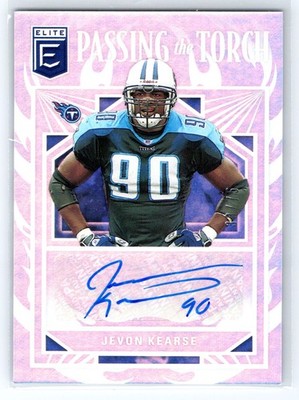 Jevon Kearse 2021 Elite Passing the Torch Legend Auto! 38/75! Titans