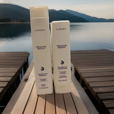 DUO Lanza Healing SMOOTH Glossifying Shampoo 10.1oz & Conditioner 8.5oz