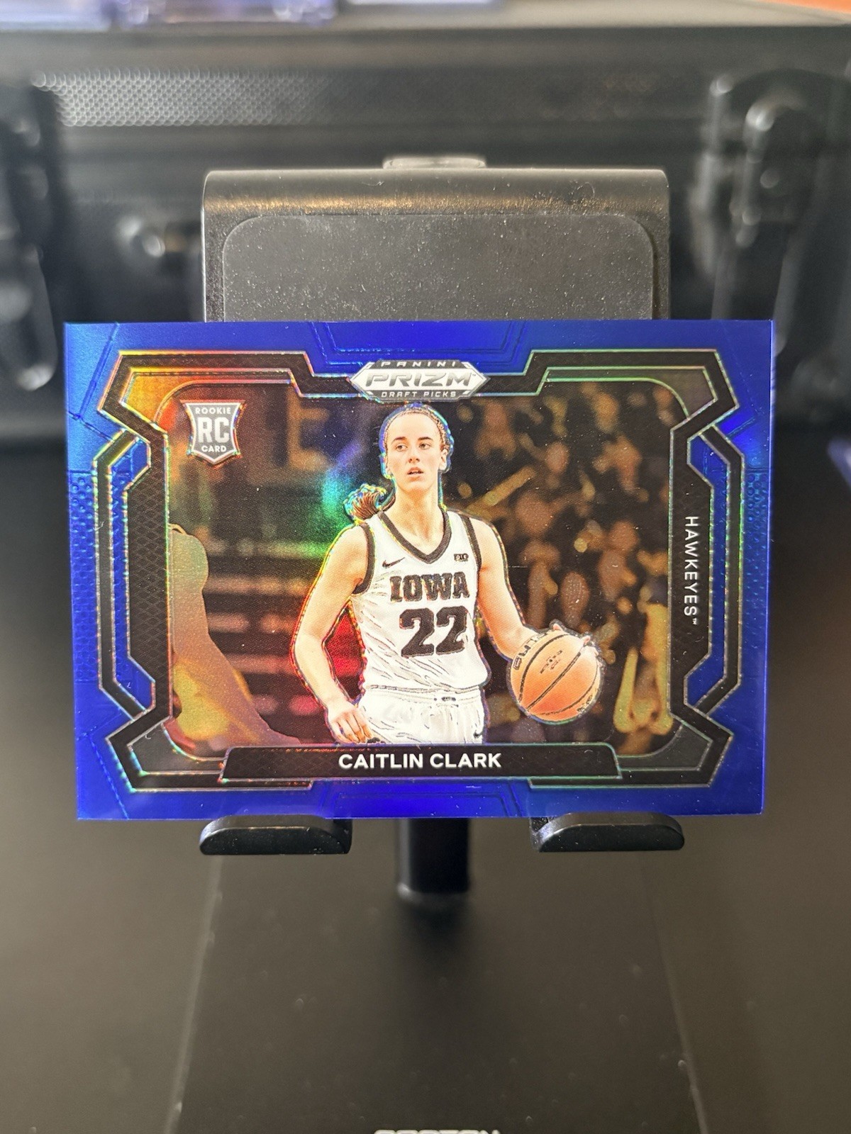 2024 Panini Prizm Draft Picks - #57 Caitlin Clark Blue Prizm Variation RC /199