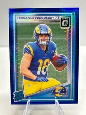 2025 Panini Donruss Optic Terrance Ferguson Blue Hyper rookie football card