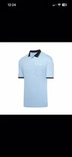 Murray Sporting Goods Light Blue Short Sleeve Baseball and Softball Umpire Shirt