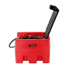 48Gal Red Fuel Tank 12V Transfer Pump UV Resistant Portable Design