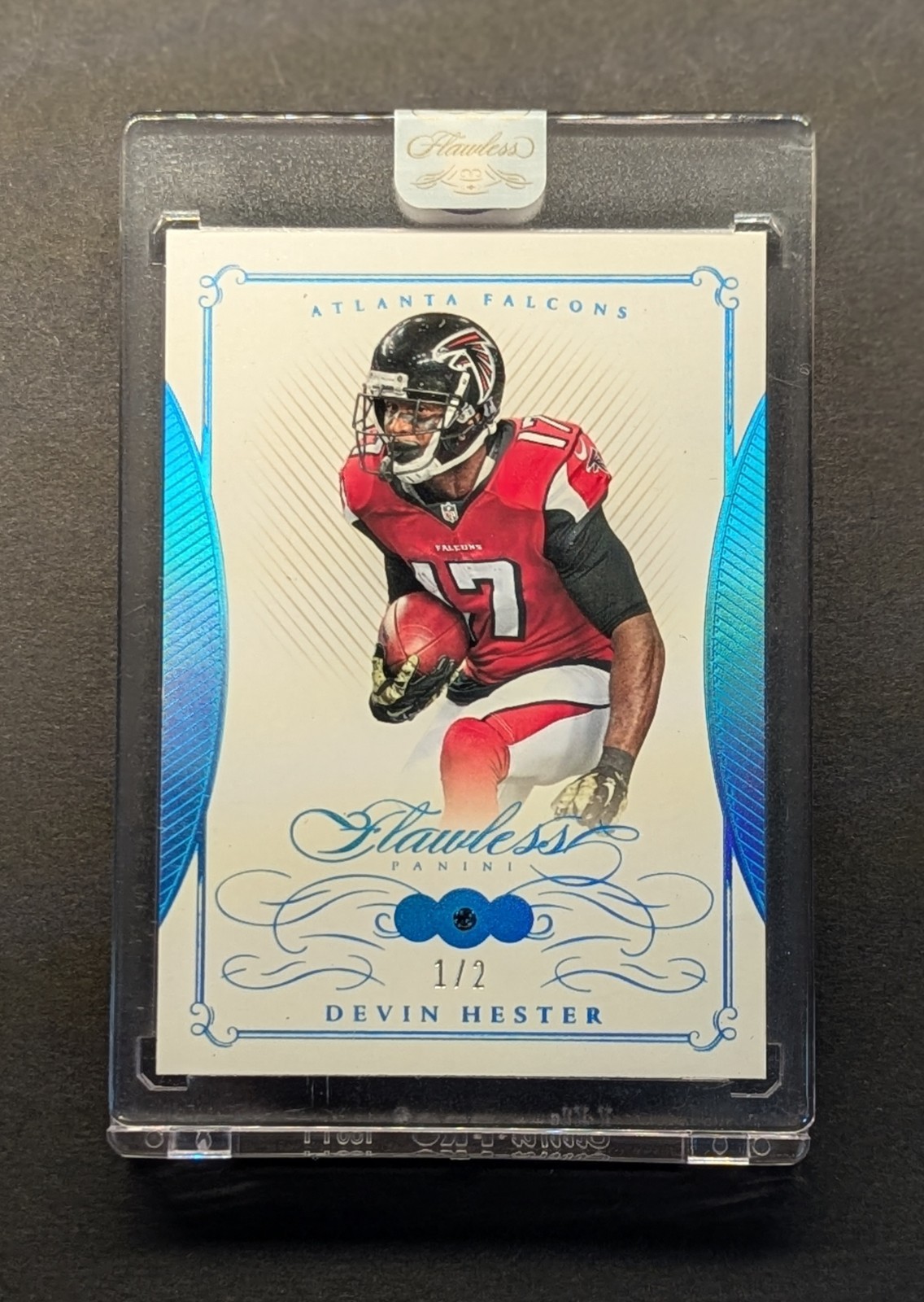 DEVIN HESTER 2024 Flawless Gems Aquamarine Holo Foil SSP /2