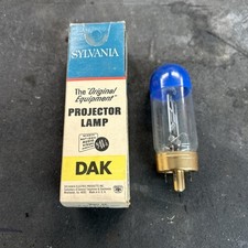 Vntg New Open Box Sylvania DAK Projector Lamp Blue Top 500 Watt
