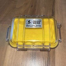 Pelican 1010 Micro Case   Yellow/Clear   Waterproof Crushproof Camera Size