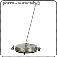 19" Pressure Washer Surface Cleaner With 4 Wheels Stainless Steel Housing