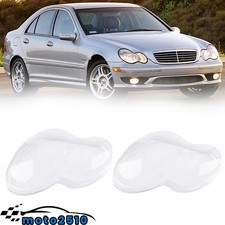 Paar Scheinwerferglas Streuscheibe F&uuml;r Benz W203 C-Klasse 2001-2007 Links+Rechts