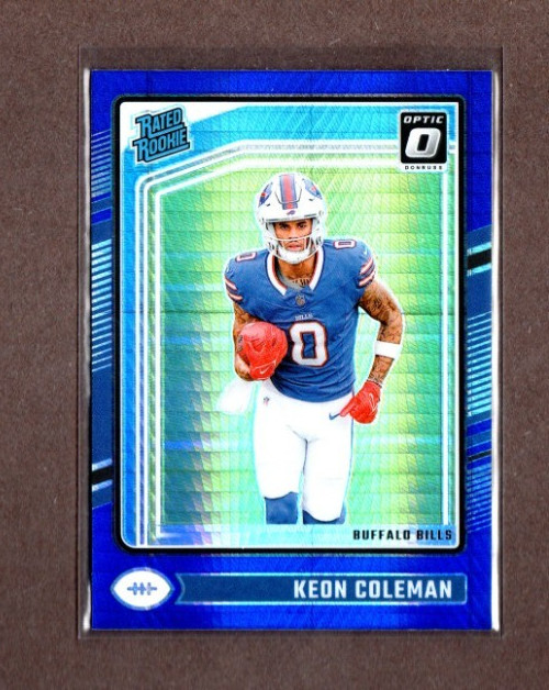 2024 Panini Donruss Optic Blue Hyper Prizm KEON COLEMAN (RC) rookie #263  [Mint]