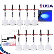 1-10 Woodpecker Style Dental Curing Light Lamp 1Sec Resin 2500mw/c  7 Point Lens