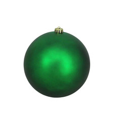 8 In. 200 Mm Green Xmas Commercial Shatterproof Matte Christmas Ball Ornament