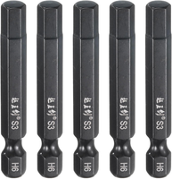 "5 StüCk Sechskant Bit Set 6Mm(H6) Magnetisch Hex Screwdriver Bit 1/4\" Sechskants"