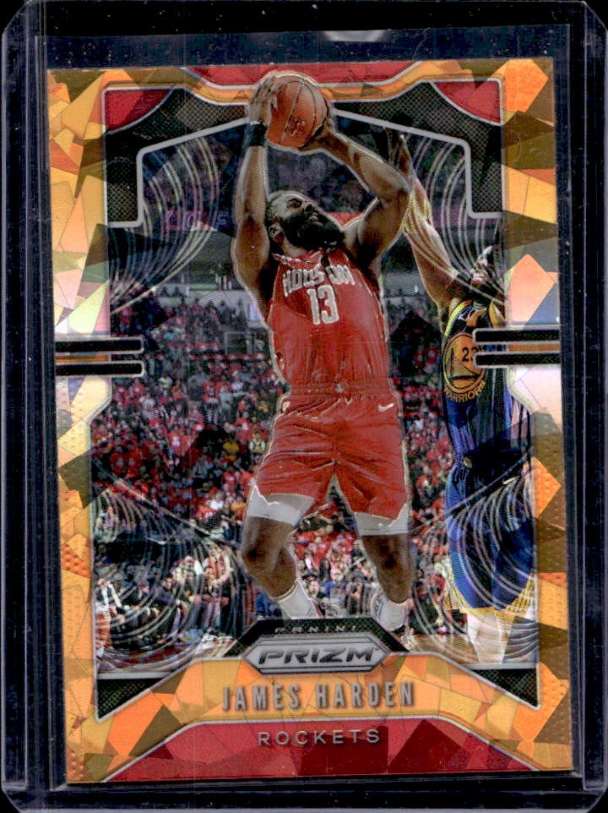 2019-20 Prizm James Harden Prizm Orange Ice #107 Rockets