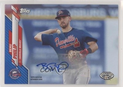 2020 Topps Pro Debut Blue Auto 128/150 Beau Philip #PD-197 Auto 0eo6