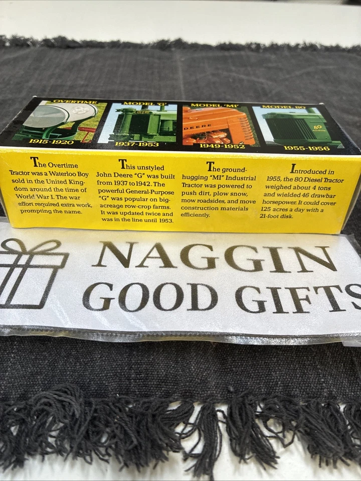 Tractor John Deere Vintage 1/64 Diecast Set Ertl Overtime G MI 80 Nuevo Sellado Foto 2 de 4