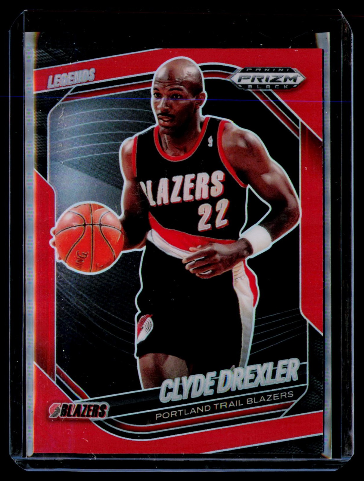 Clyde Drexler 2024-25 Prizm Black Legends Red 293/299 #288