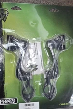 Ciro Highway Peg Mounts 1624-0304 60024 Black  1 1/4" Bars for Harley-Davidson