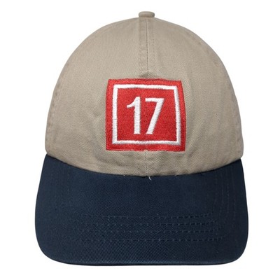 17 Seventeen Strapback Hat Brown One Size Embroidered Cap America