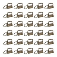 30 Teile SchlüSselanhäNger FüR Lanyards, 26Mm Mit SchlüSselringen, Bronze